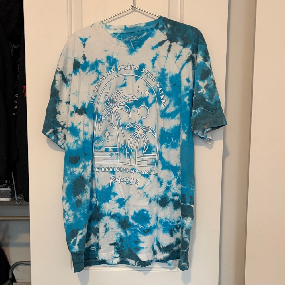 Glade Blue and White Tie-Dye Shirt
